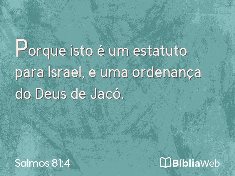 Salmos 81:4 em imagem para compartilhar