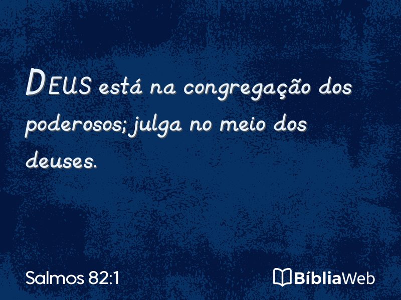 Salmos 82:1 em imagem para compartilhar