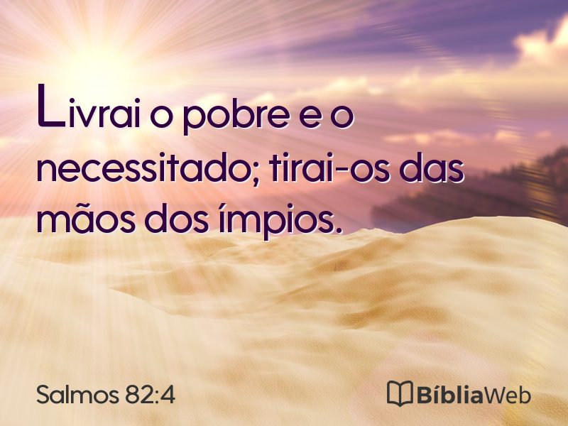 Salmos 82:4 em imagem para compartilhar