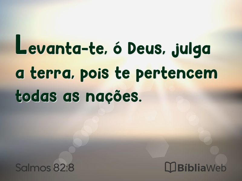 Salmos 82:8 em imagem para compartilhar