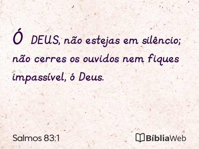 Salmos 83:1 em imagem para compartilhar