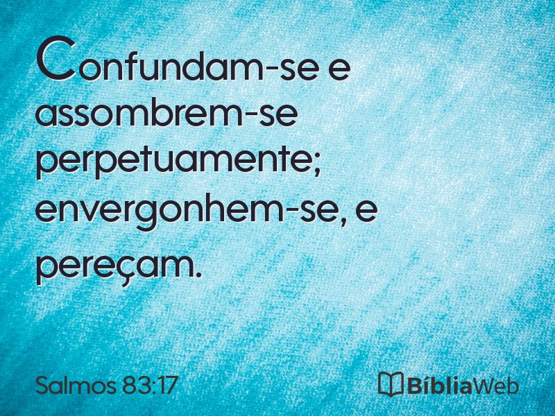 Salmos 83:17 em imagem para compartilhar