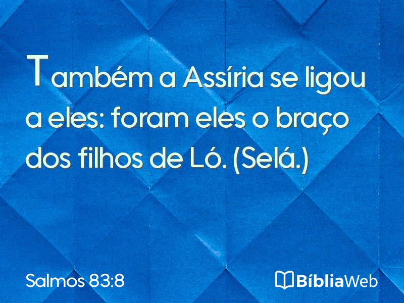 Salmos 83:8 em imagem para compartilhar