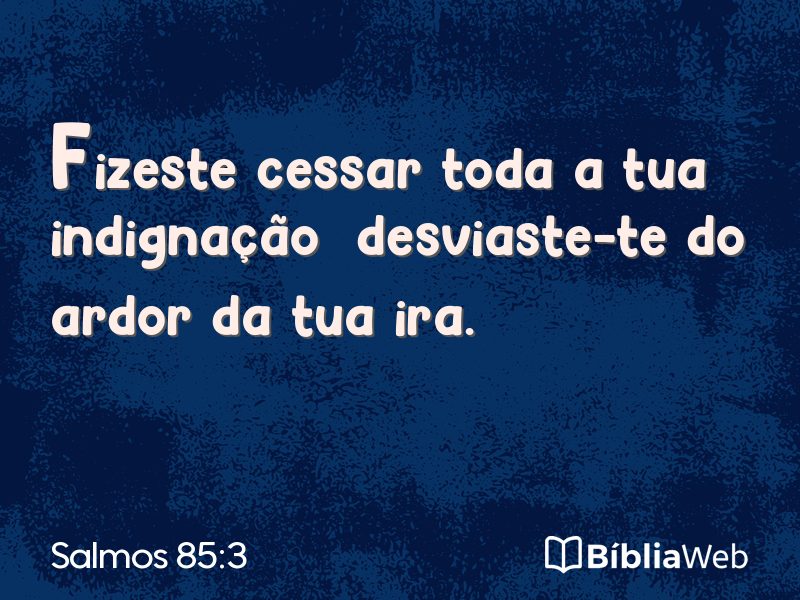Salmos 85:3 em imagem para compartilhar