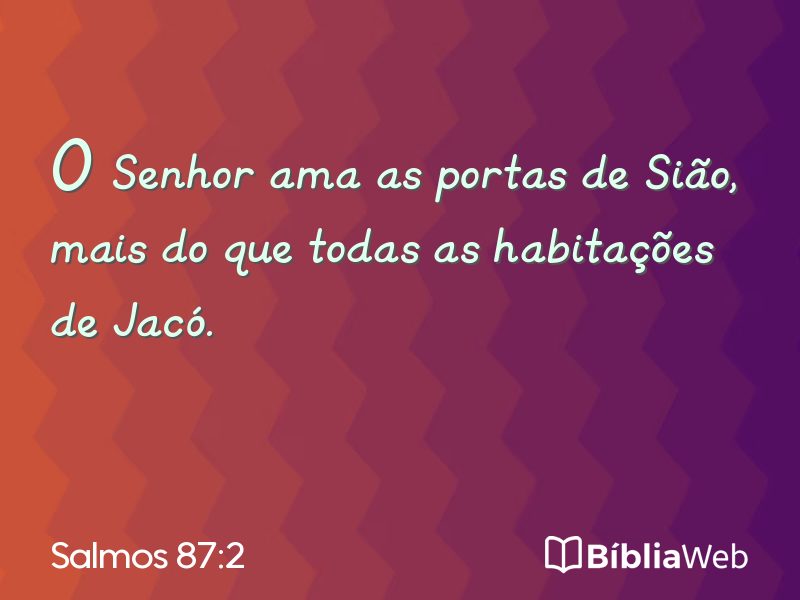 Salmos 87:2 em imagem para compartilhar