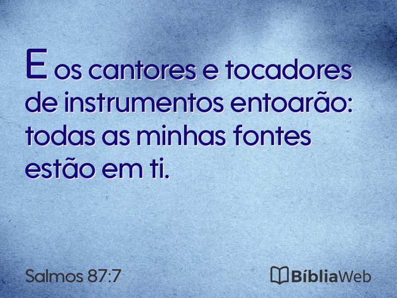 Salmos 87:7 em imagem para compartilhar