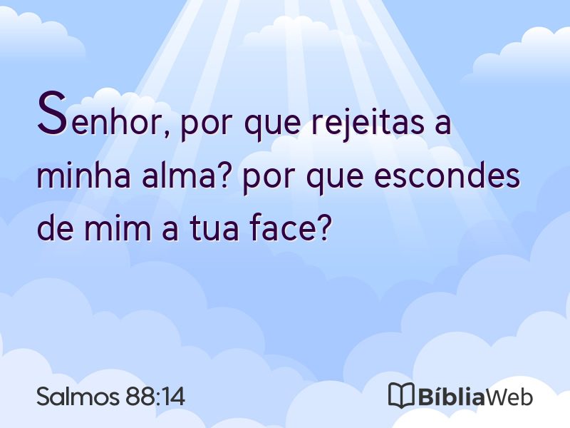 Salmos 88:14 em imagem para compartilhar