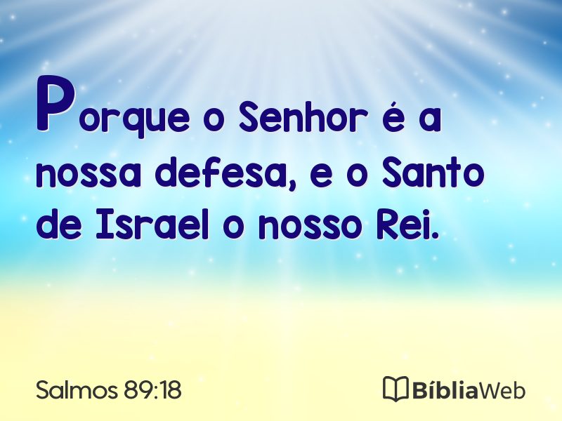 Salmos 89:18 em imagem para compartilhar