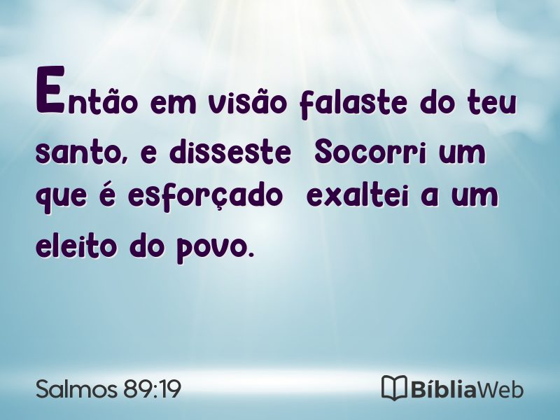 Salmos 89:19 em imagem para compartilhar