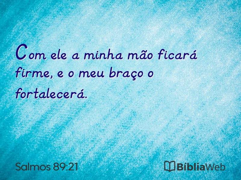 Salmos 89:21 em imagem para compartilhar