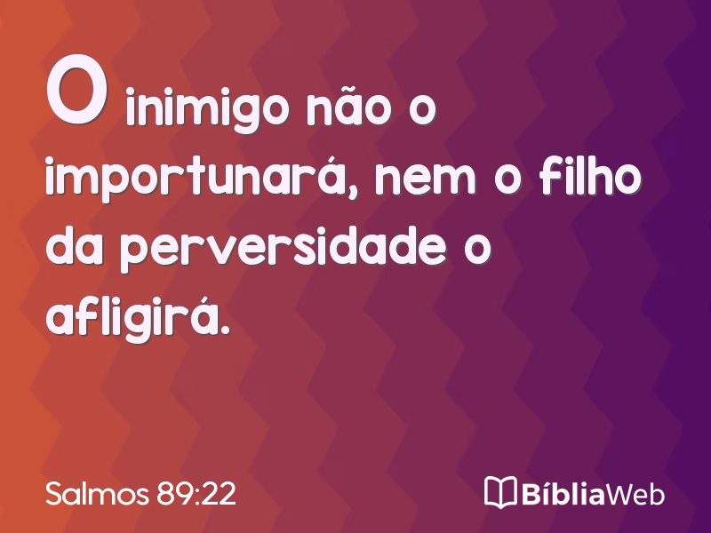 Salmos 89:22 em imagem para compartilhar