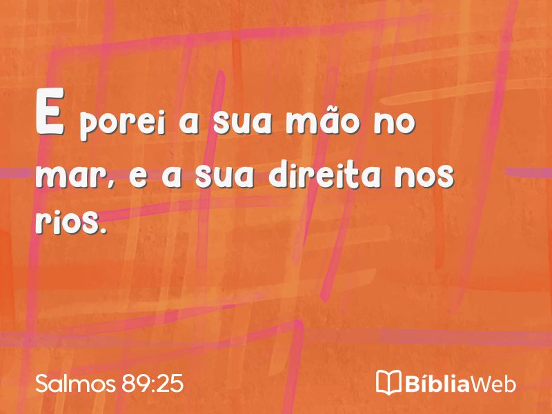 Salmos 89:25 em imagem para compartilhar