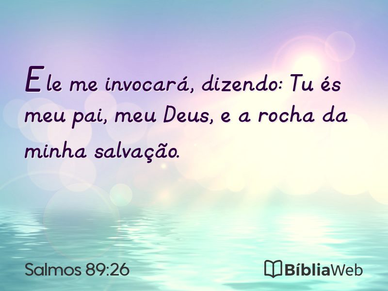 Salmos 89:26 em imagem para compartilhar
