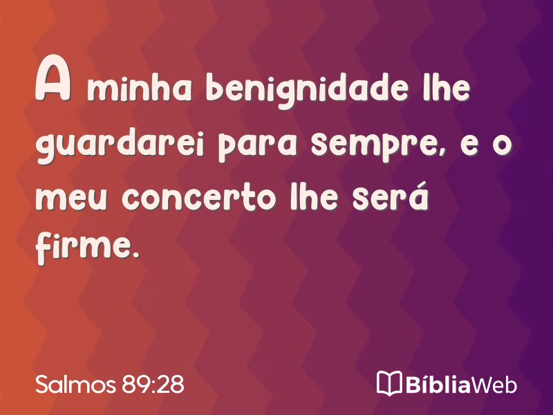 Salmos 89:28 em imagem para compartilhar