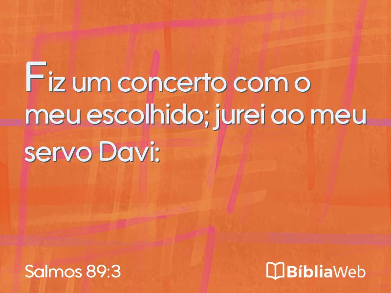 Salmos 89:3 em imagem para compartilhar