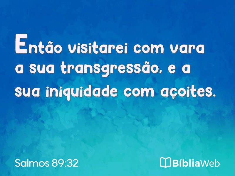 Salmos 89:32 em imagem para compartilhar