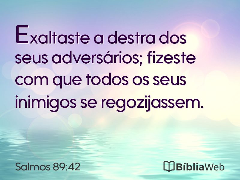 Salmos 89:42 em imagem para compartilhar