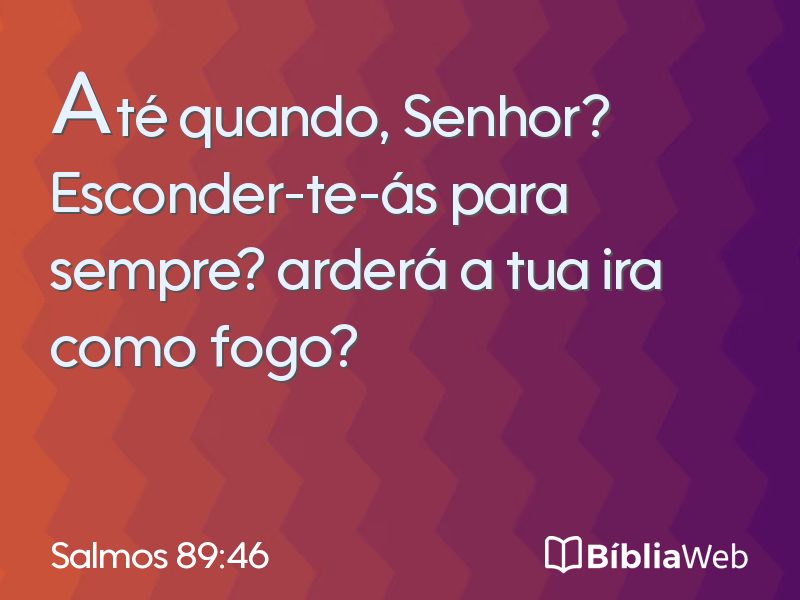 Salmos 89:46 em imagem para compartilhar