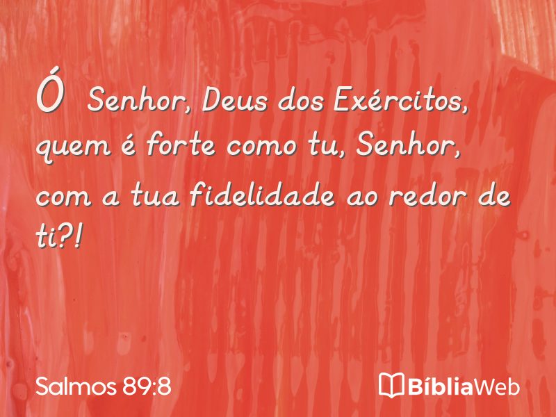 Salmos 89:8 em imagem para compartilhar