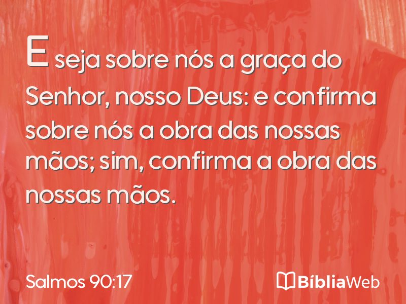 Salmos 90:17 em imagem para compartilhar