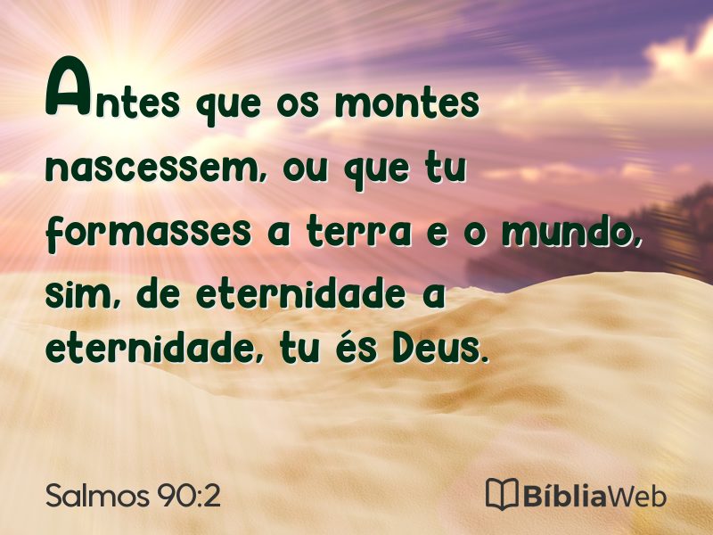 Salmos 90:2 em imagem para compartilhar