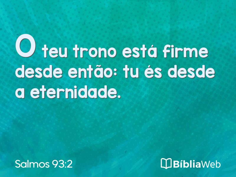 Salmos 93:2 em imagem para compartilhar
