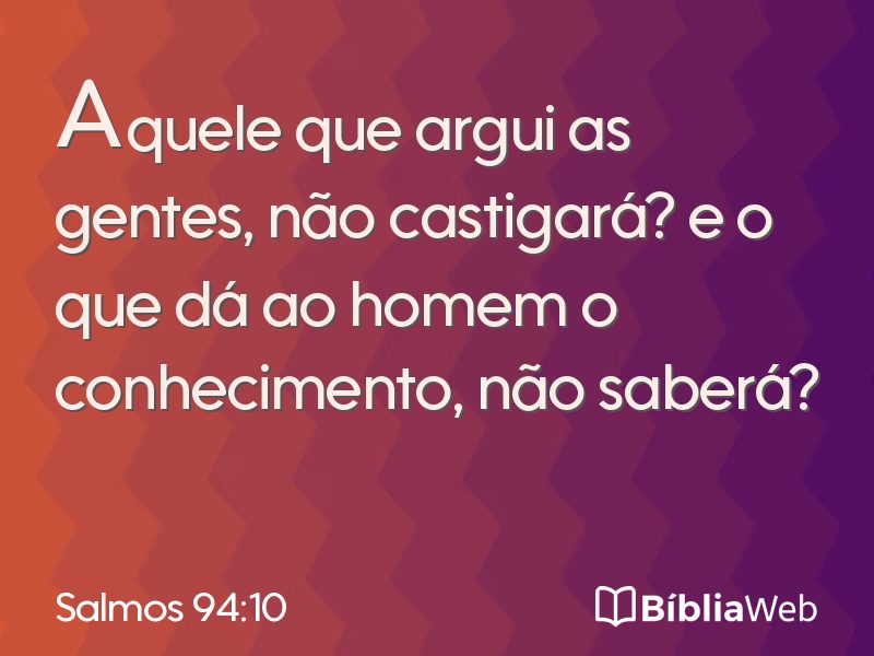 Salmos 94:10 em imagem para compartilhar
