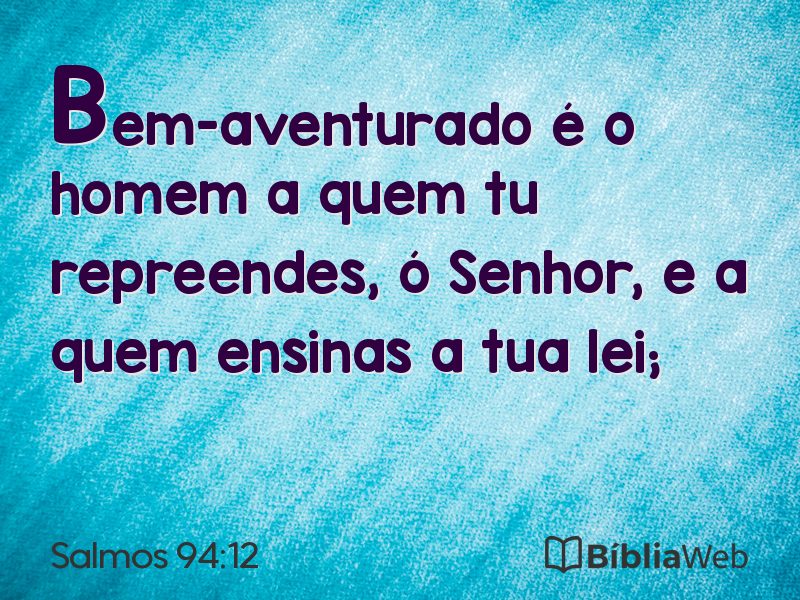 Salmos 94:12 em imagem para compartilhar