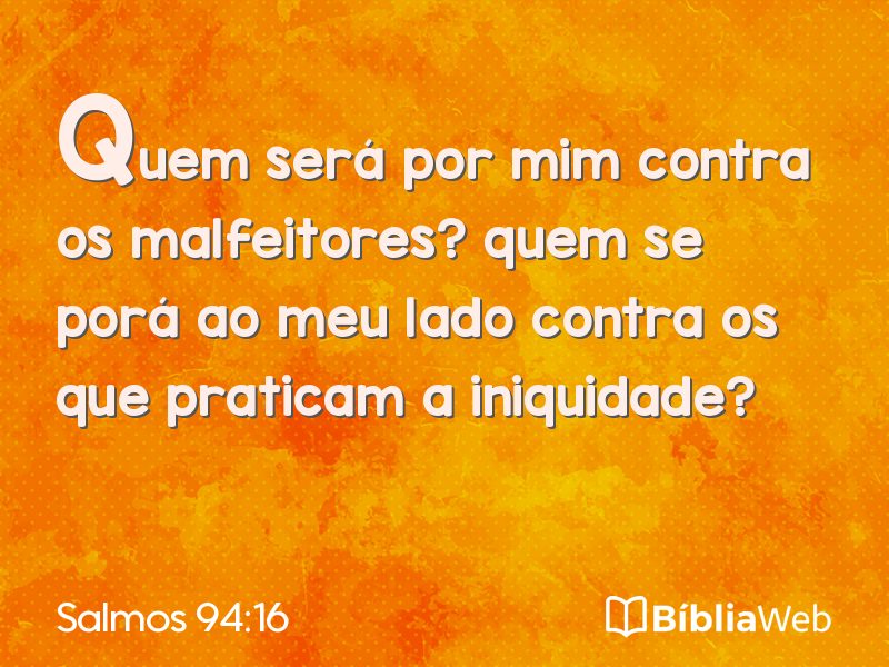 Salmos 94:16 em imagem para compartilhar