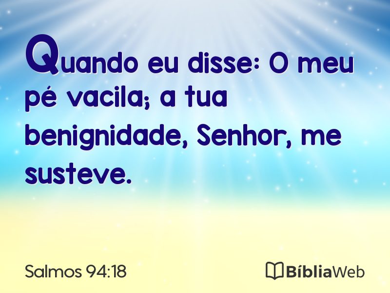 Salmos 94:18 em imagem para compartilhar