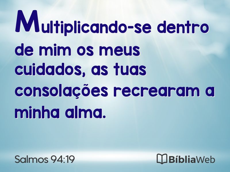 Salmos 94:19 em imagem para compartilhar