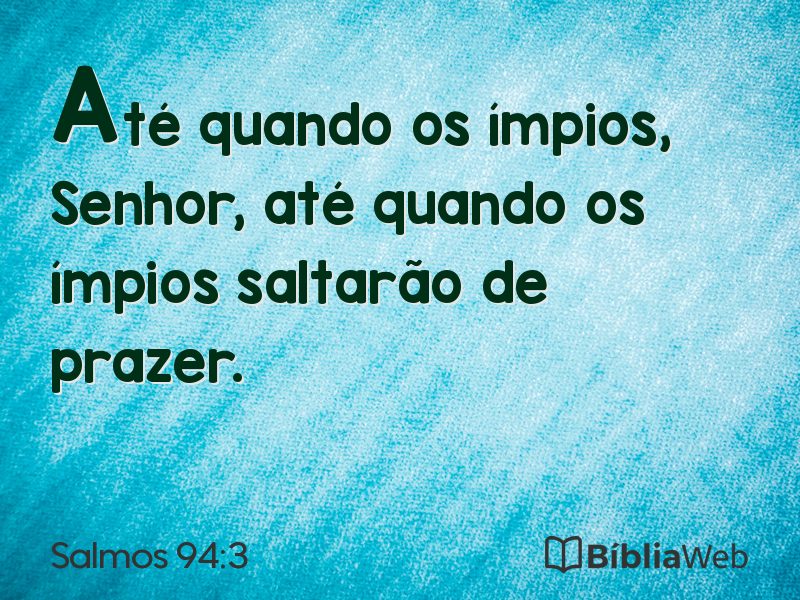Salmos 94:3 em imagem para compartilhar