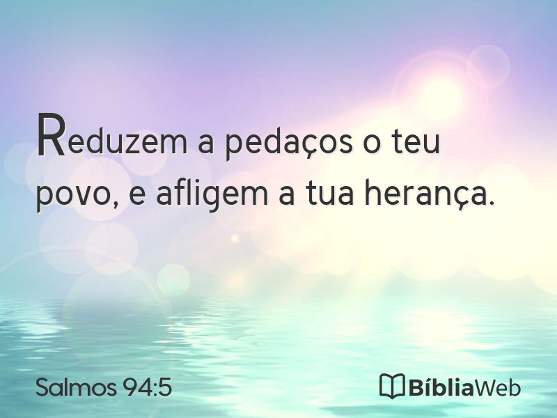 Salmos 94:5 em imagem para compartilhar