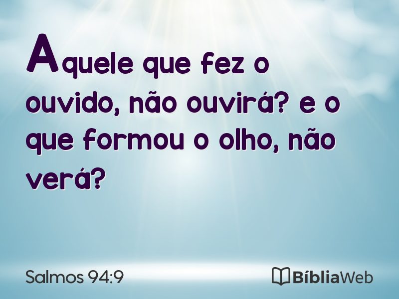 Salmos 94:9 em imagem para compartilhar