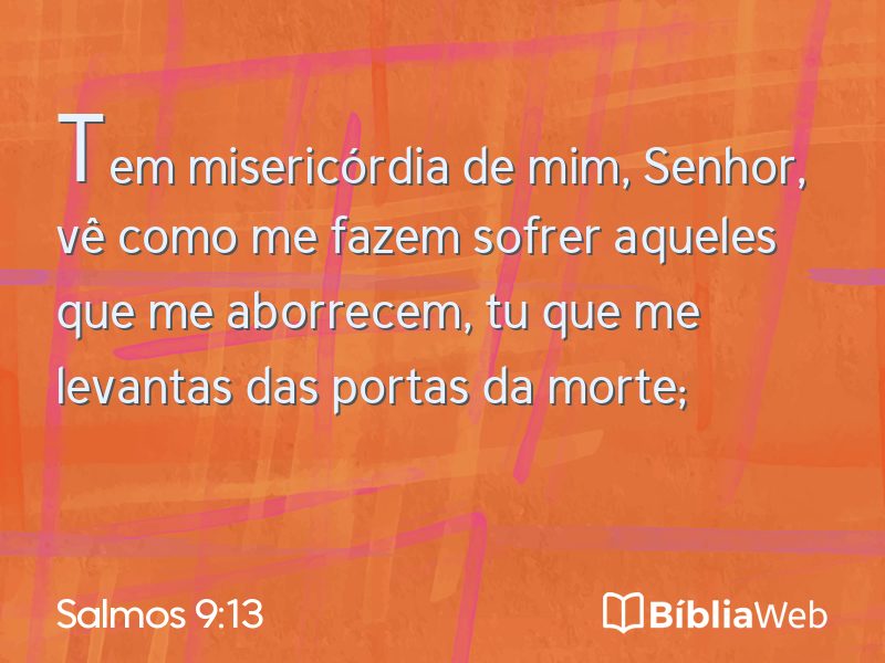 Salmos 9:13 em imagem para compartilhar