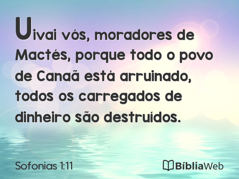 Sofonias 1:11 em imagem para compartilhar