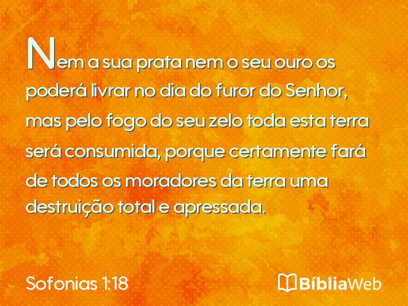 Sofonias 1:18 em imagem para compartilhar
