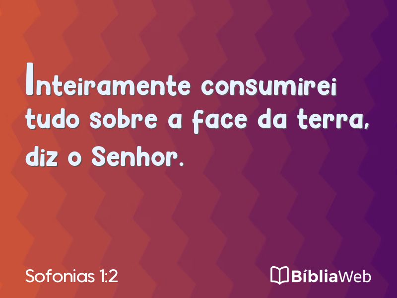 Sofonias 1:2 em imagem para compartilhar