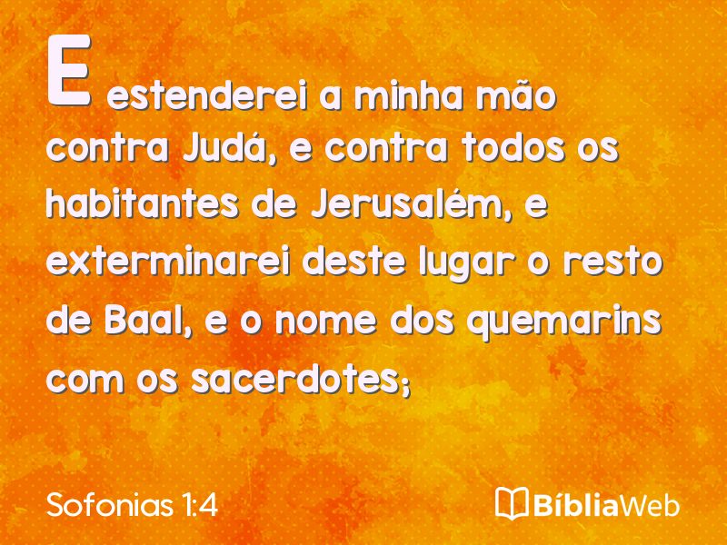 Sofonias 1:4 em imagem para compartilhar