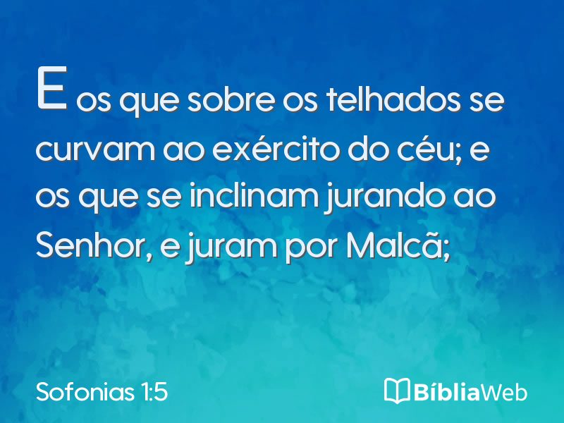 Sofonias 1:5 em imagem para compartilhar