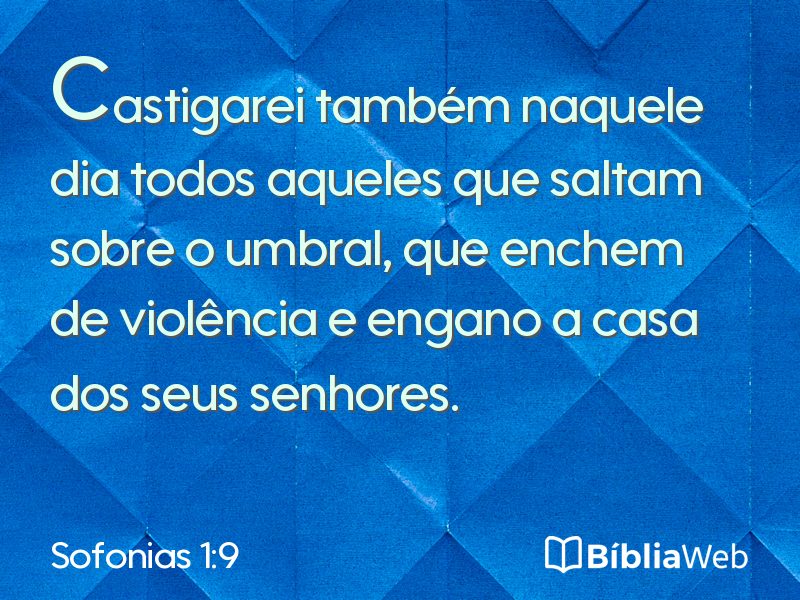Sofonias 1:9 em imagem para compartilhar
