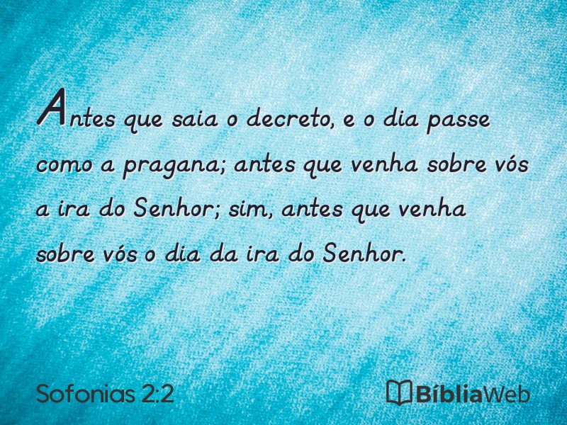 Sofonias 2:2 em imagem para compartilhar