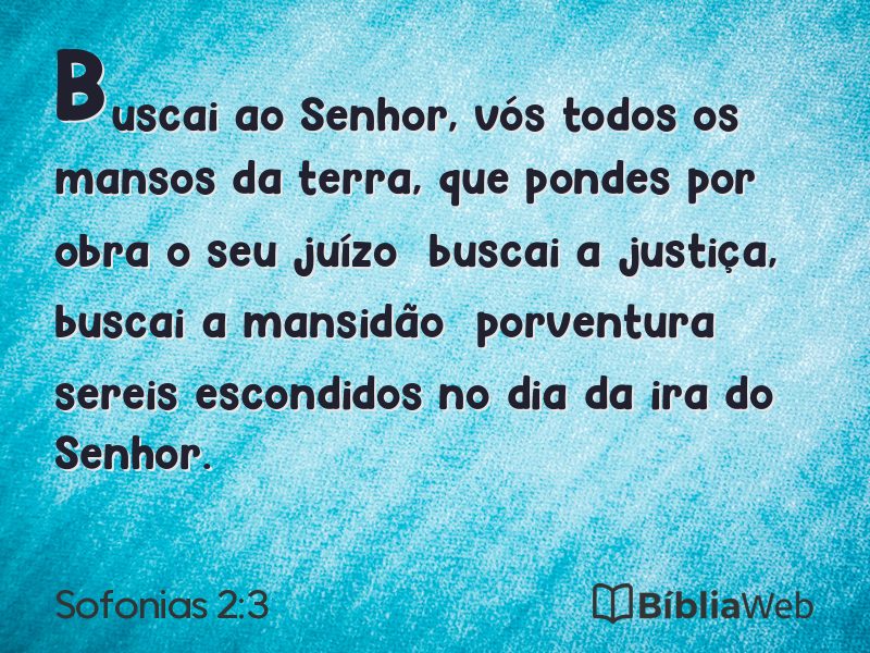 Sofonias 2:3 em imagem para compartilhar