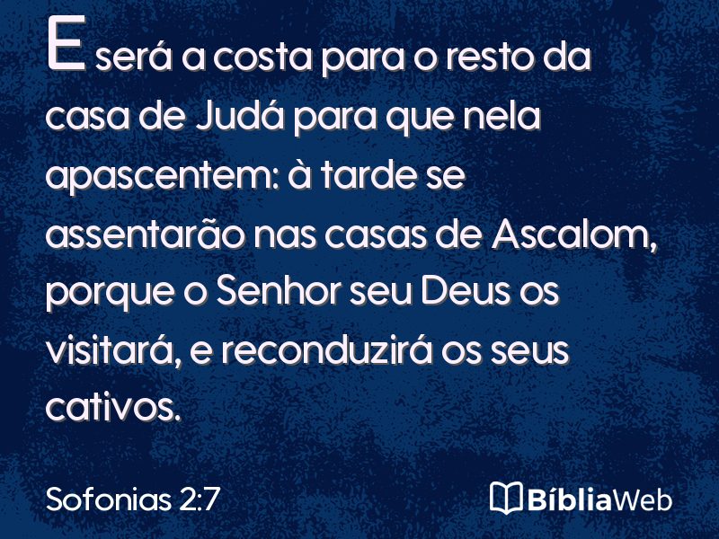Sofonias 2:7 em imagem para compartilhar