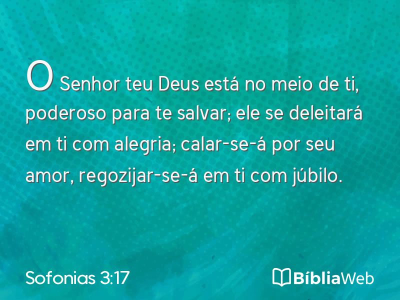 Sofonias 3:17 em imagem para compartilhar