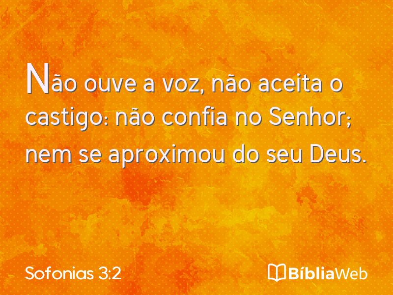 Sofonias 3:2 em imagem para compartilhar