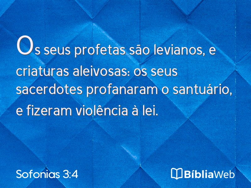 Sofonias 3:4 em imagem para compartilhar