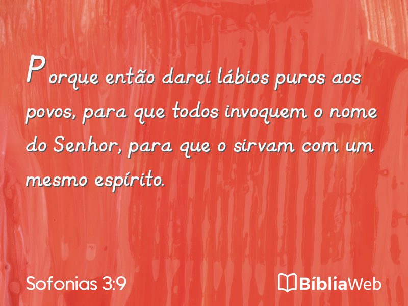 Sofonias 3:9 em imagem para compartilhar