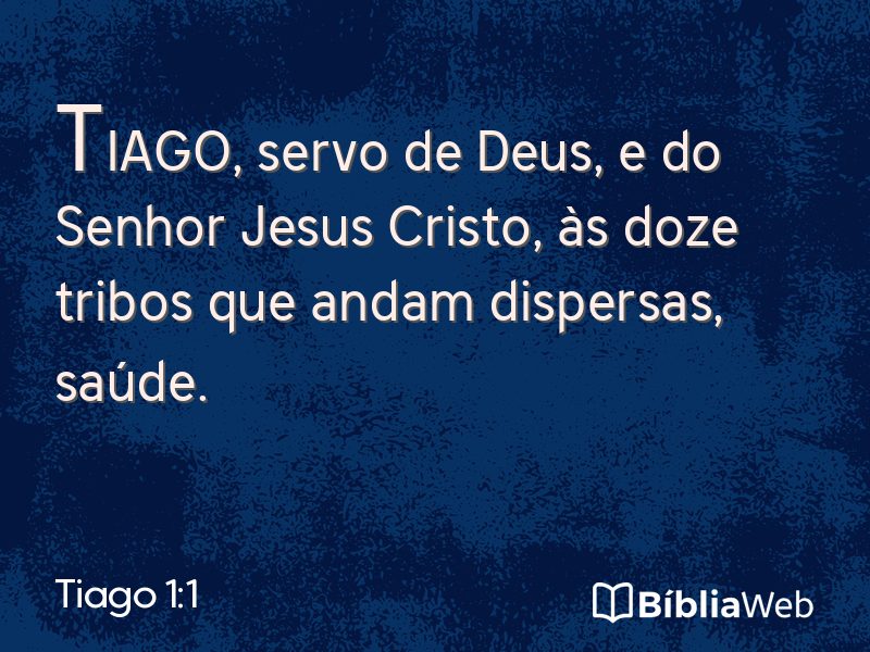 Tiago 1:1 em imagem para compartilhar