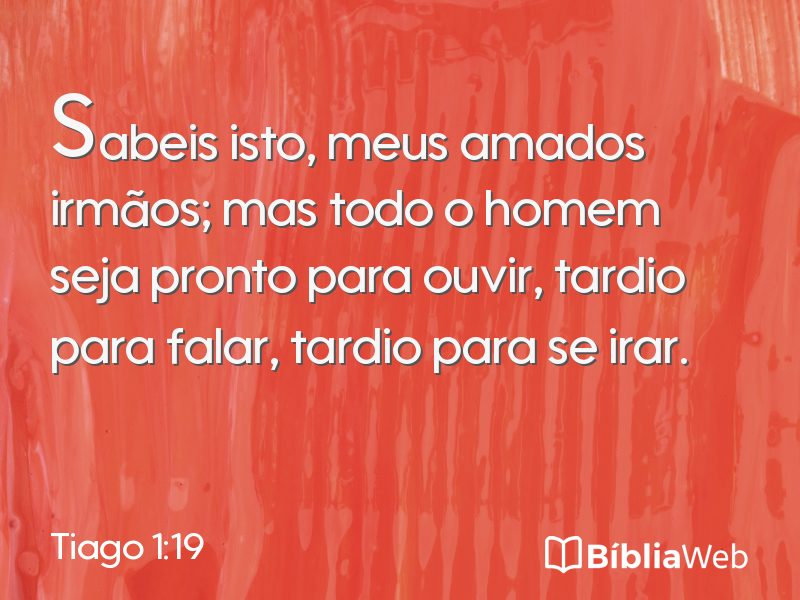 Tiago 1:19 em imagem para compartilhar